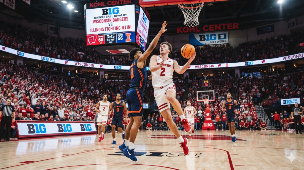 Wisconsin Badgers vs Illinois Fighting Illini Stats
